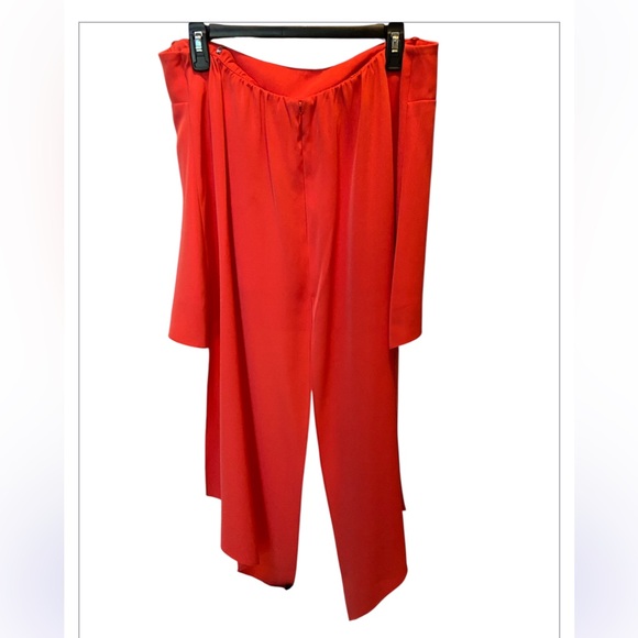 NWT SASHIN & BABI Haven strapless blouse - Coral Red - Picture 4 of 8